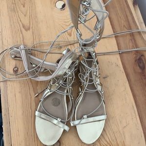 ALDO gold gladiator sandals